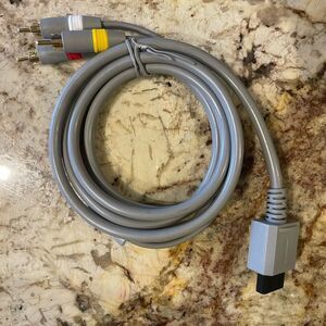 AV Cable for Nintendo Wii Wii U Console Composite RCA Audio Video Cord Gray